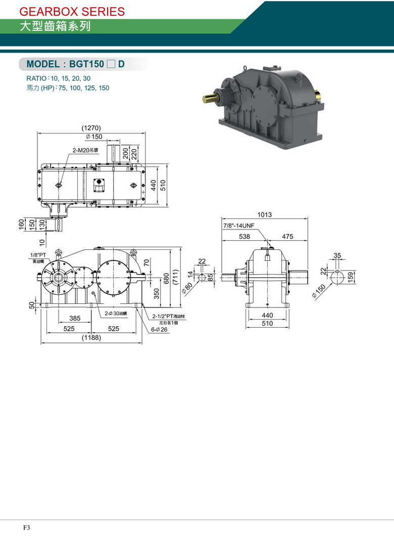 利茗大型減速機BGT
